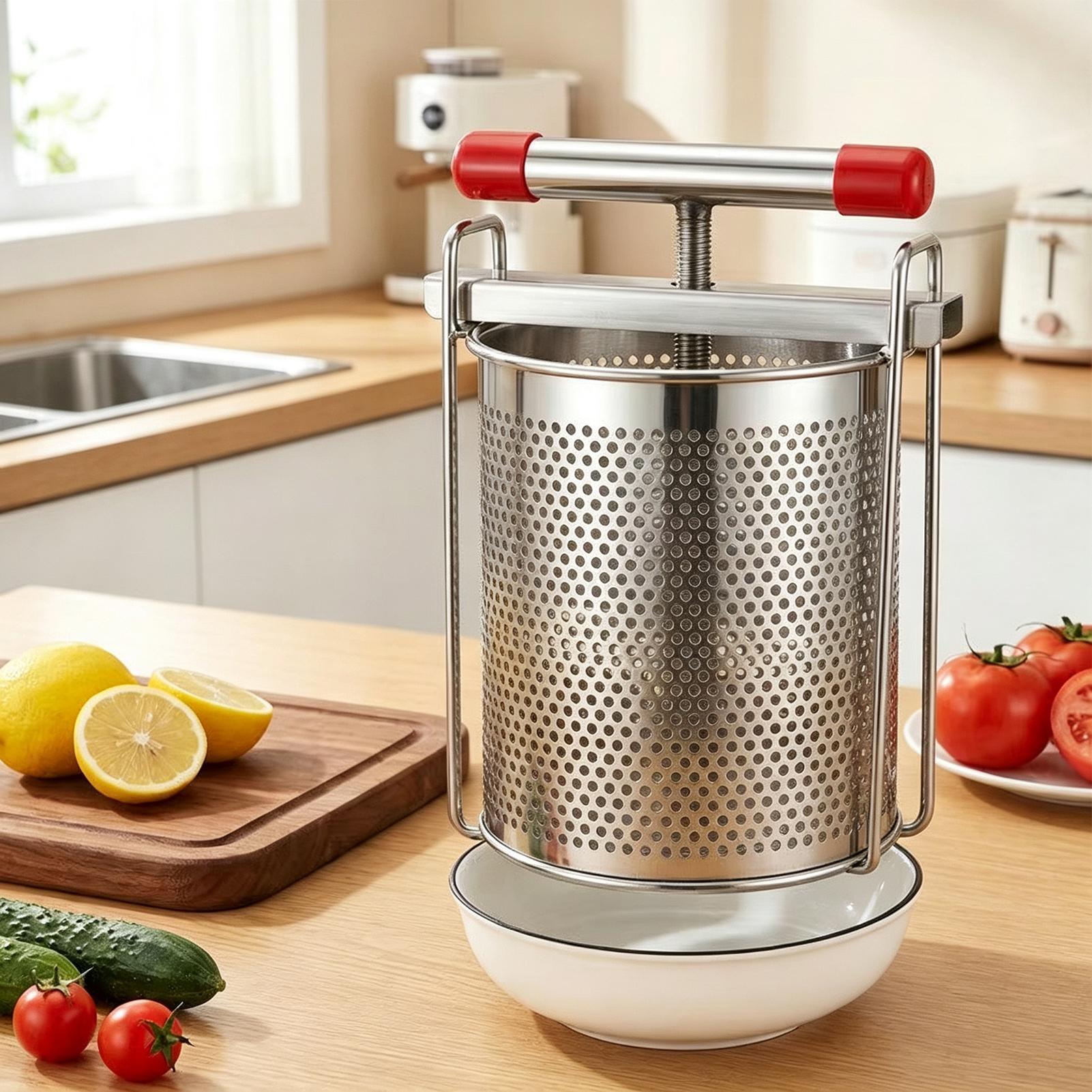 Citrus Juicer Bar - Manuelle Edelstahl-Entsafterpresse für den Haushalt, Frucht-