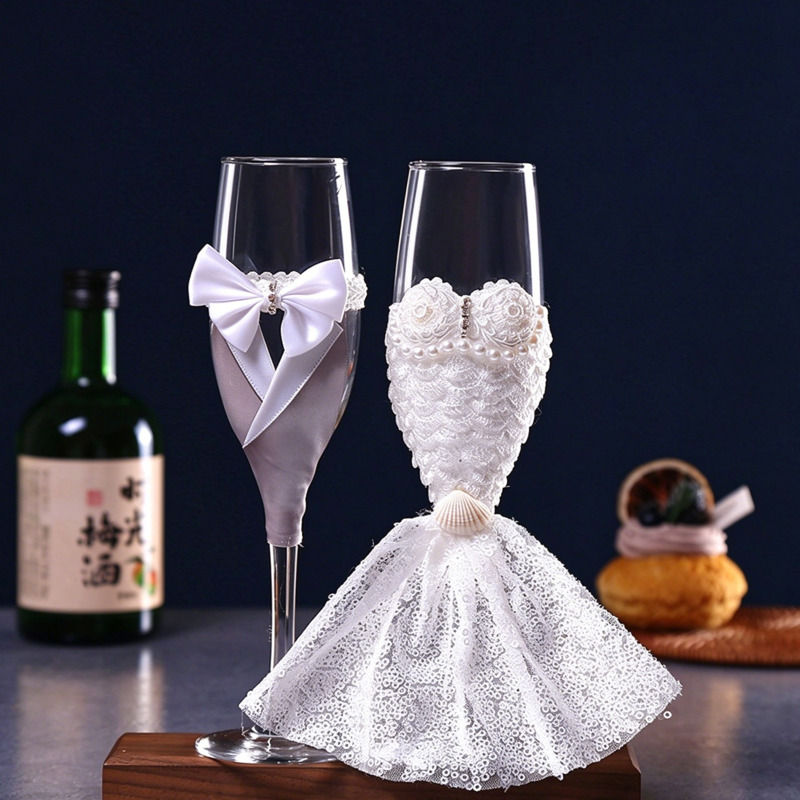 Hochzeits-Champagnergläser-Set – Home Bar Set Bewertung und Preis