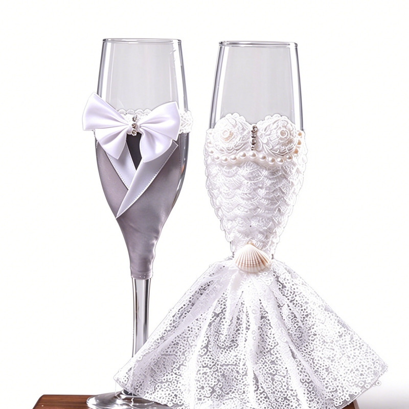 Hochzeits-Champagnergläser-Set – Home Bar Set Bewertung und Preis