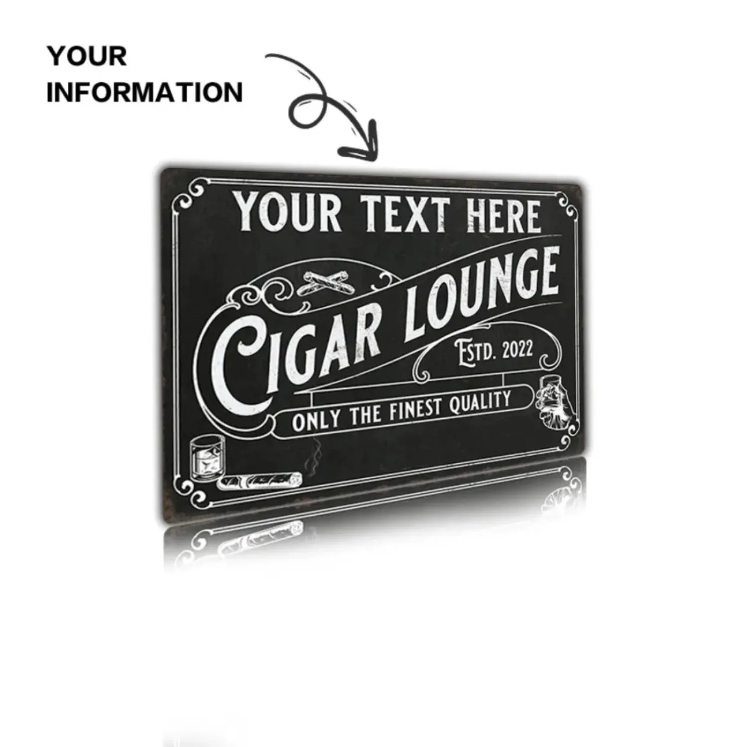 CIFbuy Anpassbares Zigarren-Al – Home Bar Lounge Bewertung und Preis