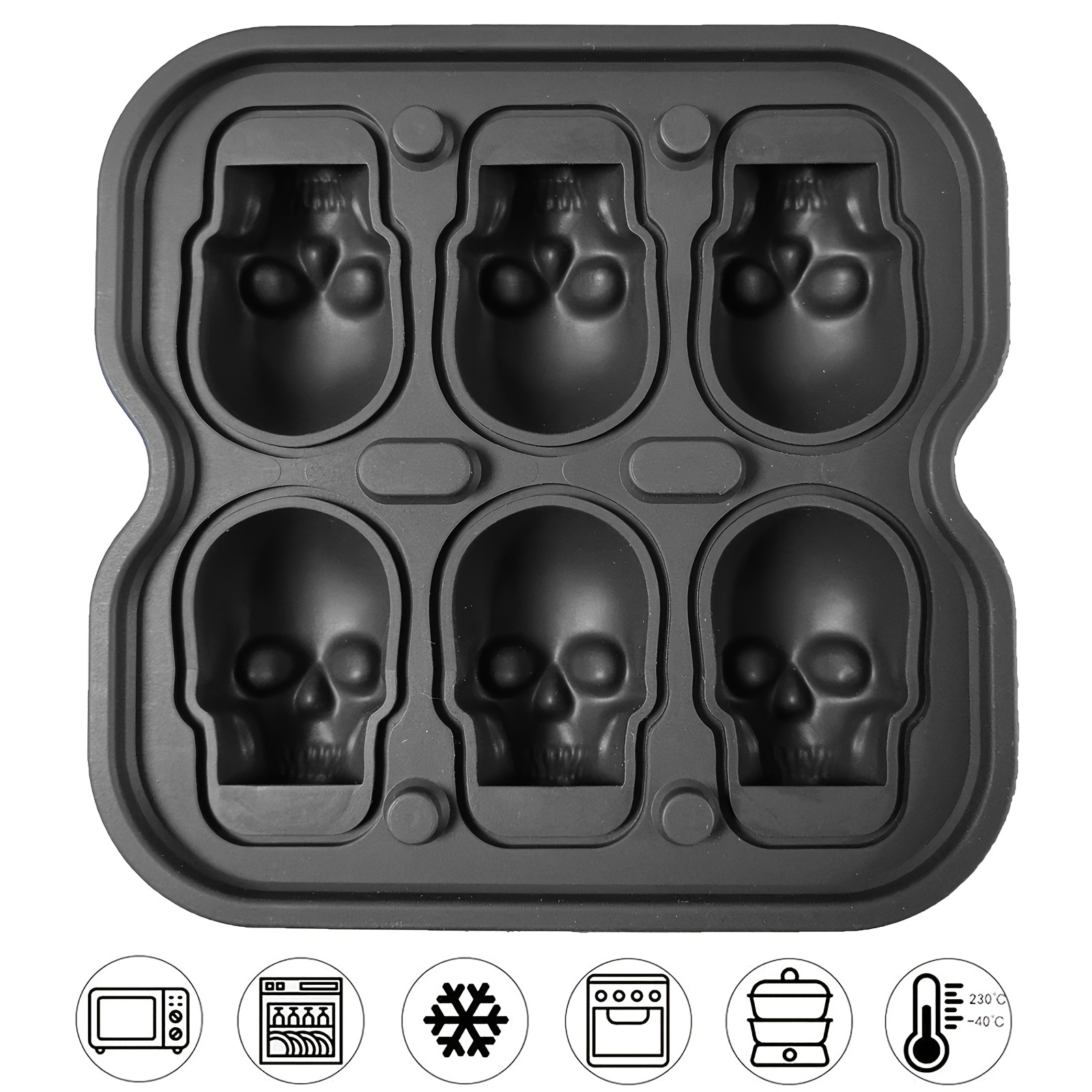 Schädel Eis Ball Form Silikon  – Ice Mold Sphere Bewertung und Preis