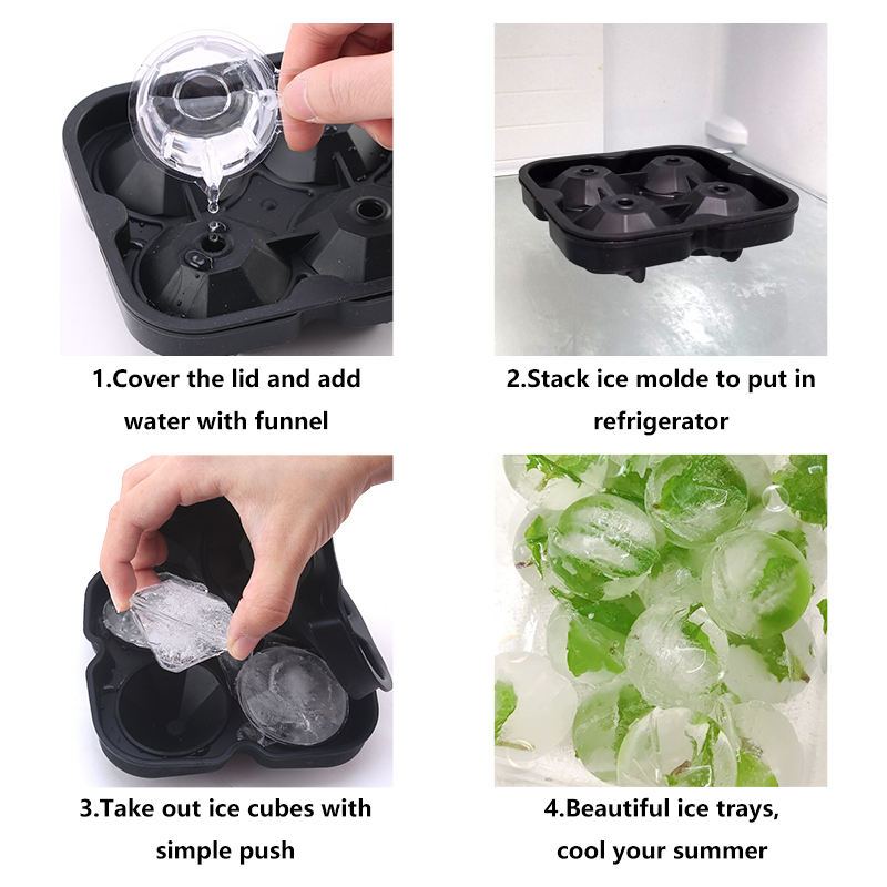 3D-Eisform aus Silikon mit Dia – Ice Mold Sphere Bewertung und Preis
